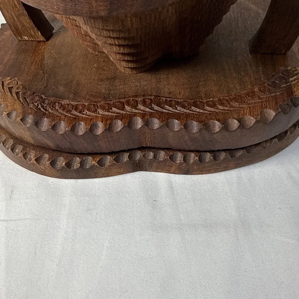 VTG.Folding Spiral Collapsible Wooden Swivel To Close. Afghanistan. bowl 7.5